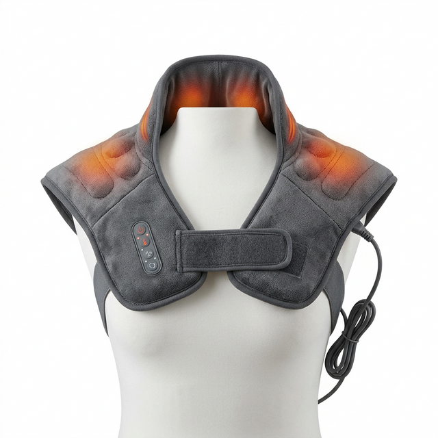 Physia Heated Shoulder Wrap Massager with heat therapy zones